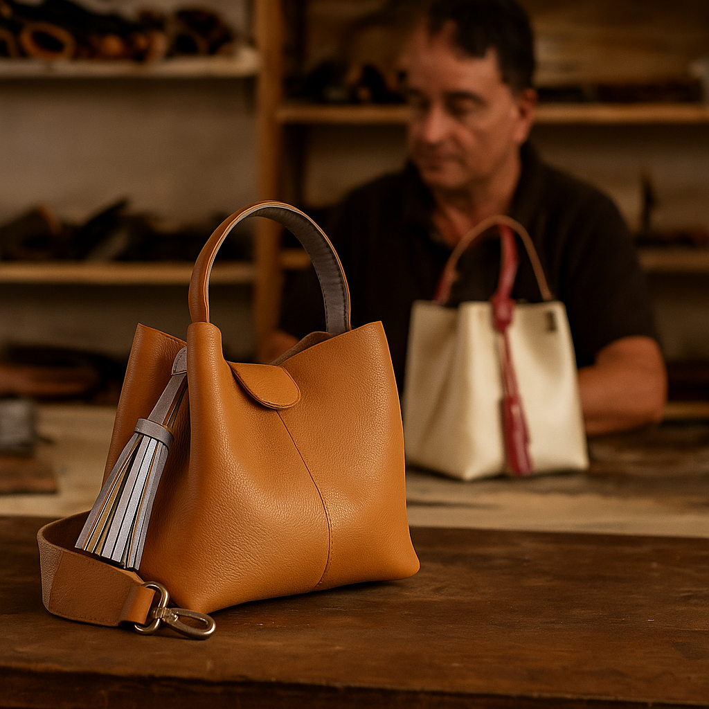 Taller de bolsos en cuero para mujer ZUHA