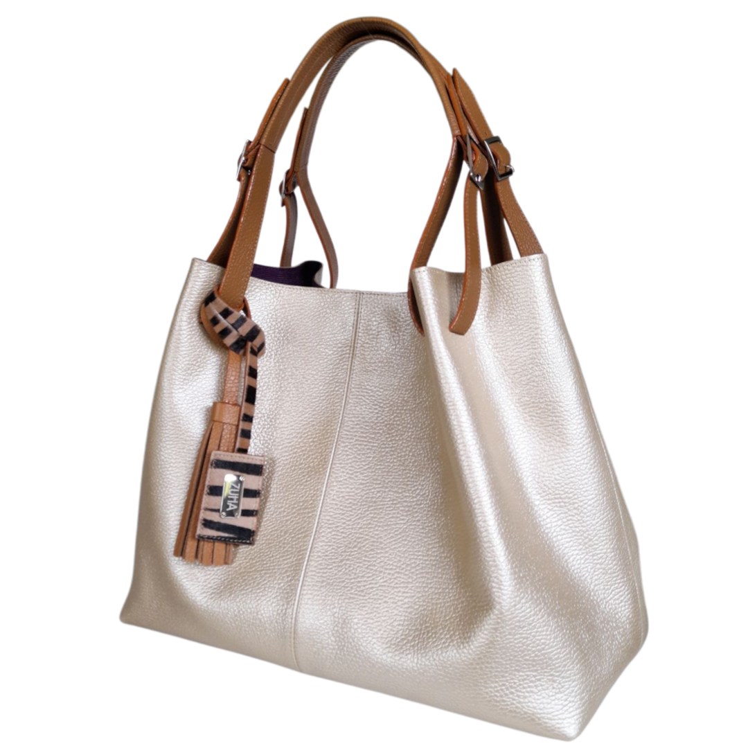 Adelle Gold Women's Leather Bag