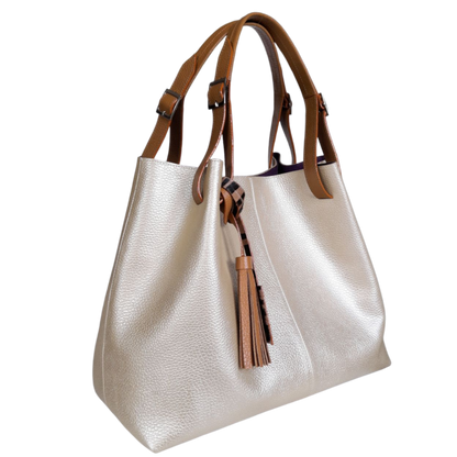 Adelle Gold Women's Leather Bag