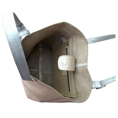 Bolso en cuero para mujer Federica Oro