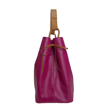Bolso en cuero para mujer Aubrey Fucsia