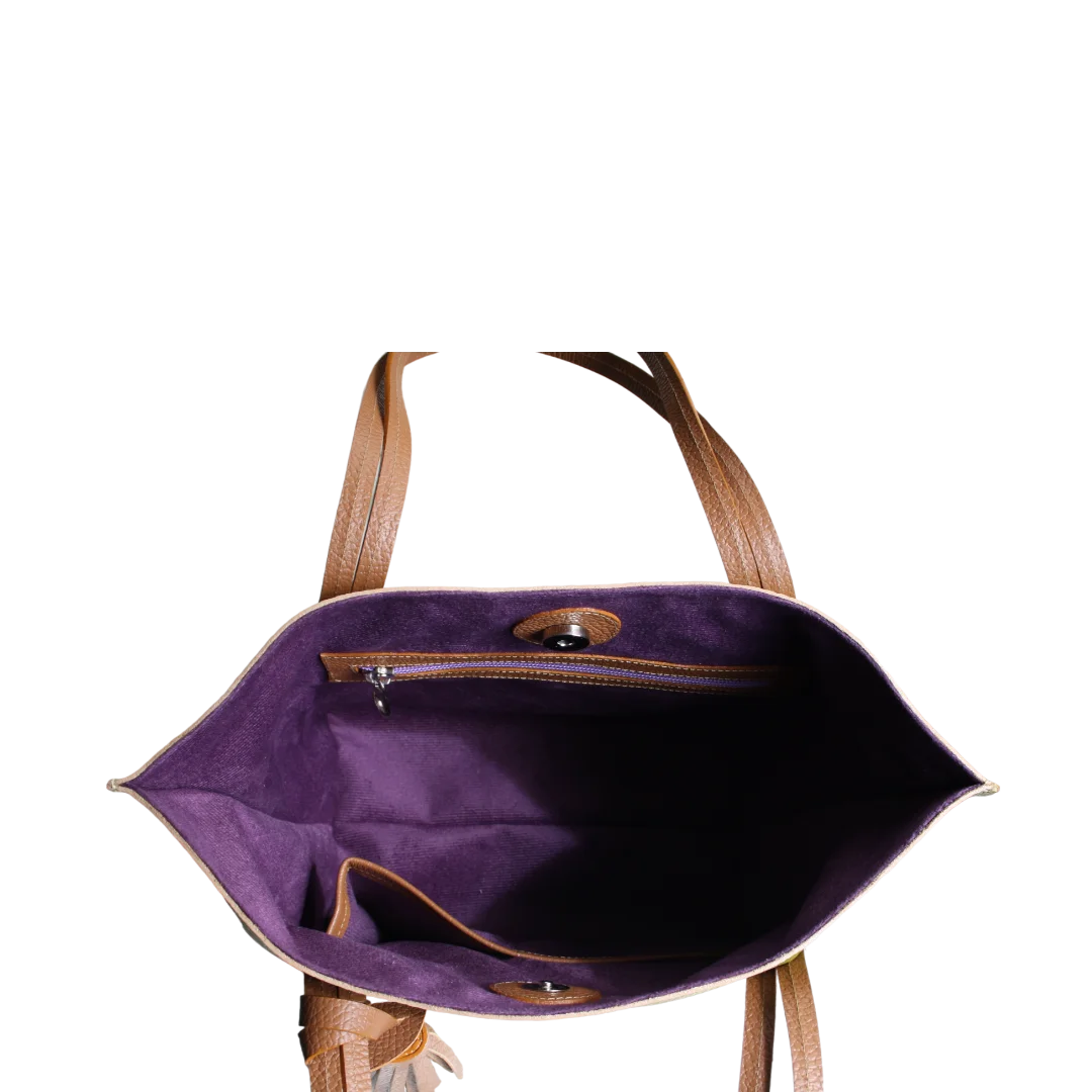 Bolso en cuero para mujer Eleonora reptil verde limon