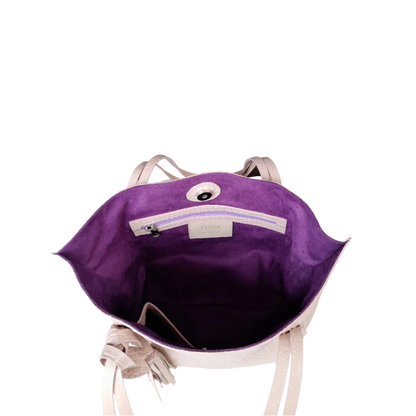 Bolso en cuero para mujer Eleonora reptil nude