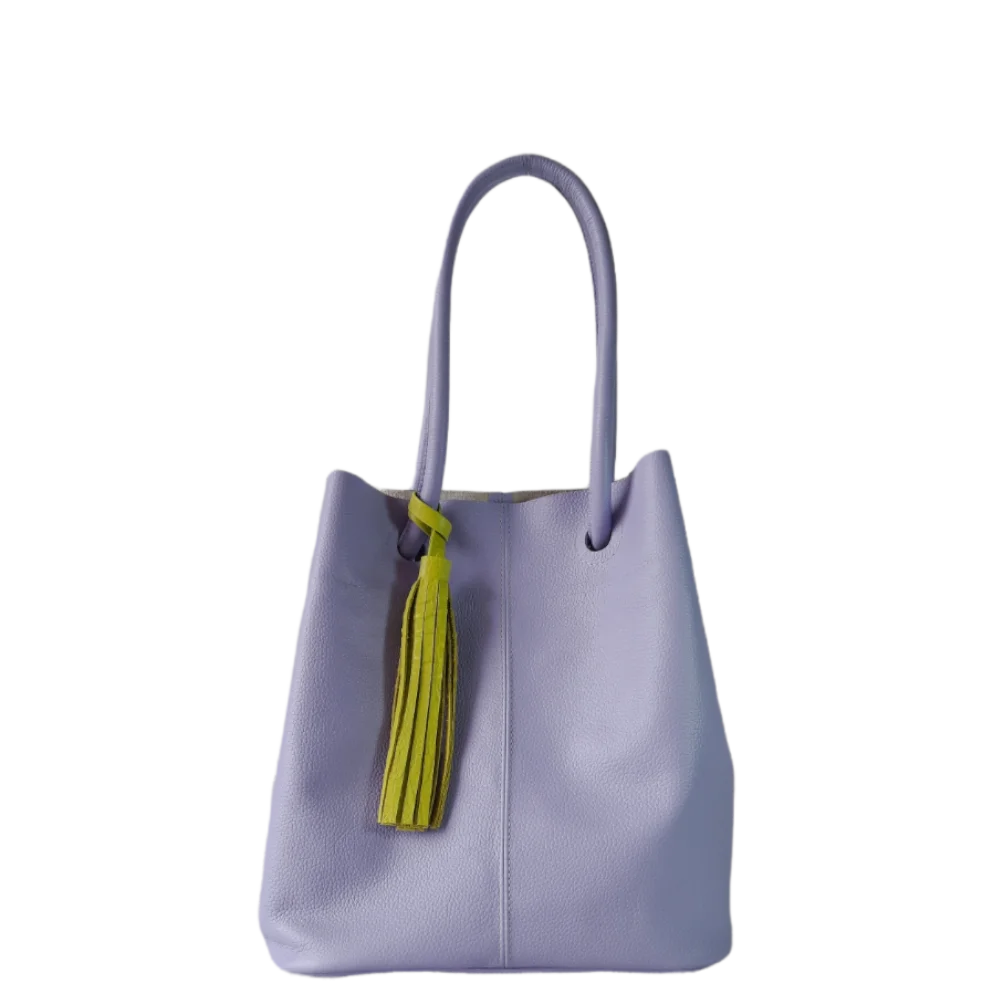 Bolso en cuero para mujer Brigitte Lila