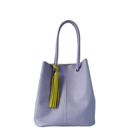 Bolso en cuero para mujer Brigitte Lila