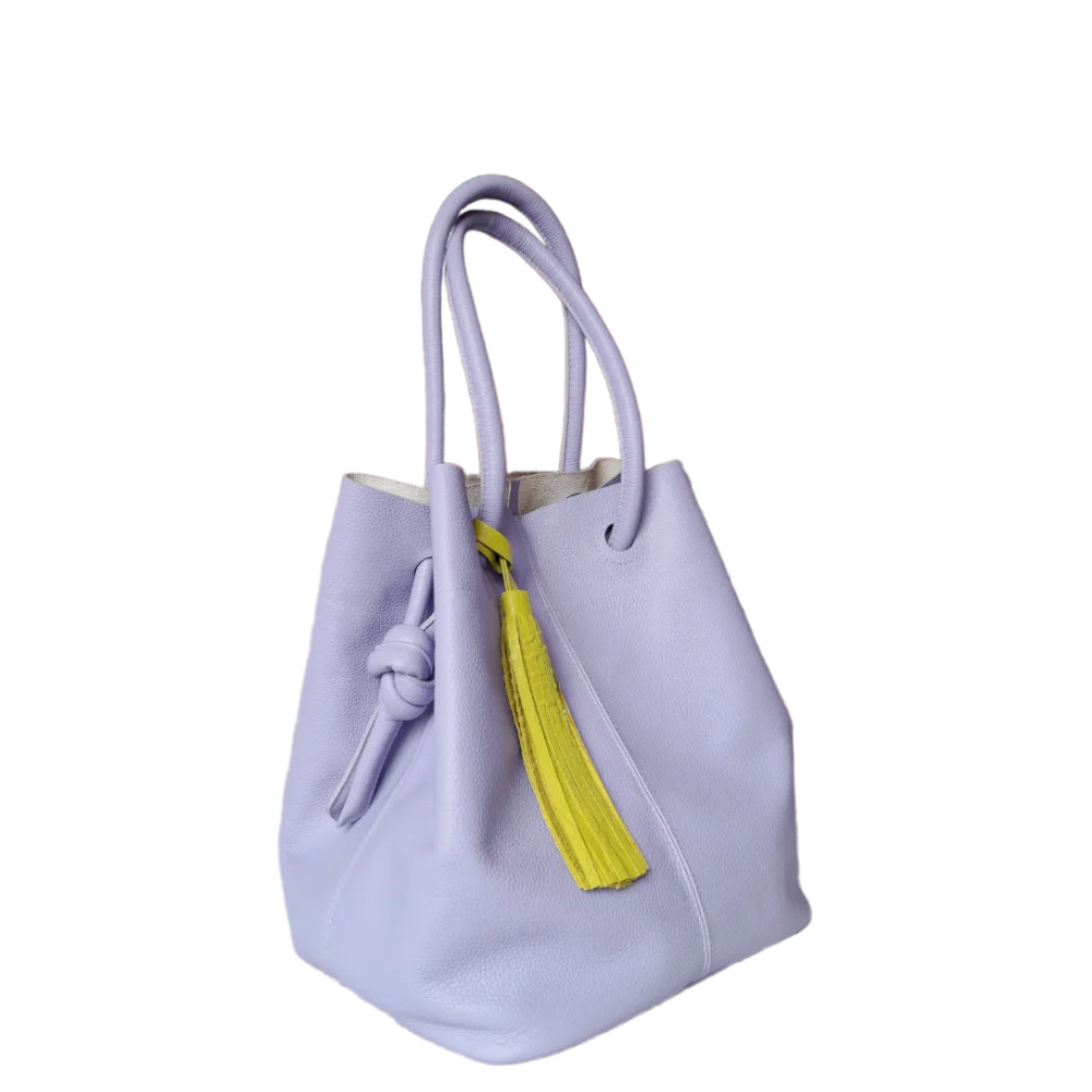 Bolso en cuero para mujer Brigitte Lila