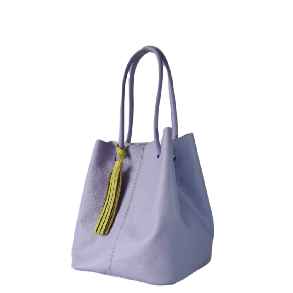 Bolso en cuero para mujer Brigitte Lila