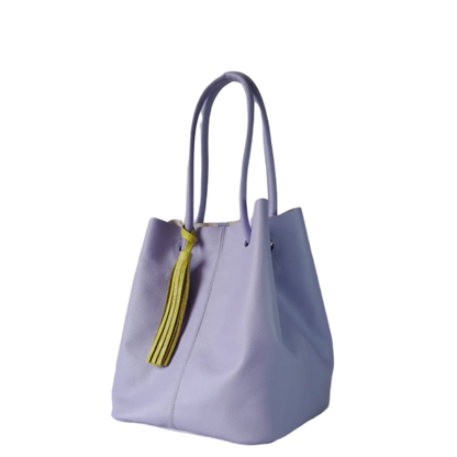 Bolso en cuero para mujer Brigitte Lila