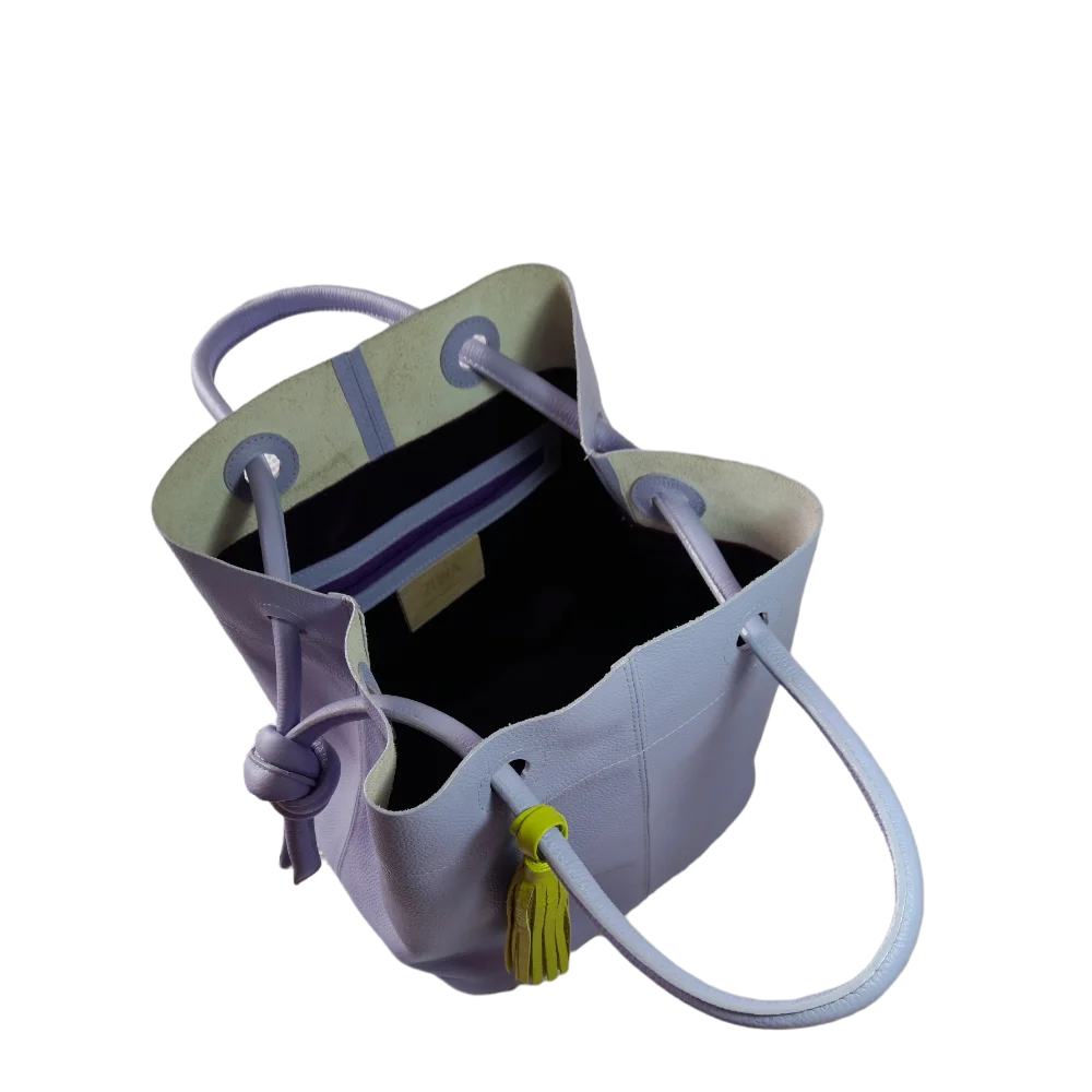 Bolso en cuero para mujer Brigitte Lila