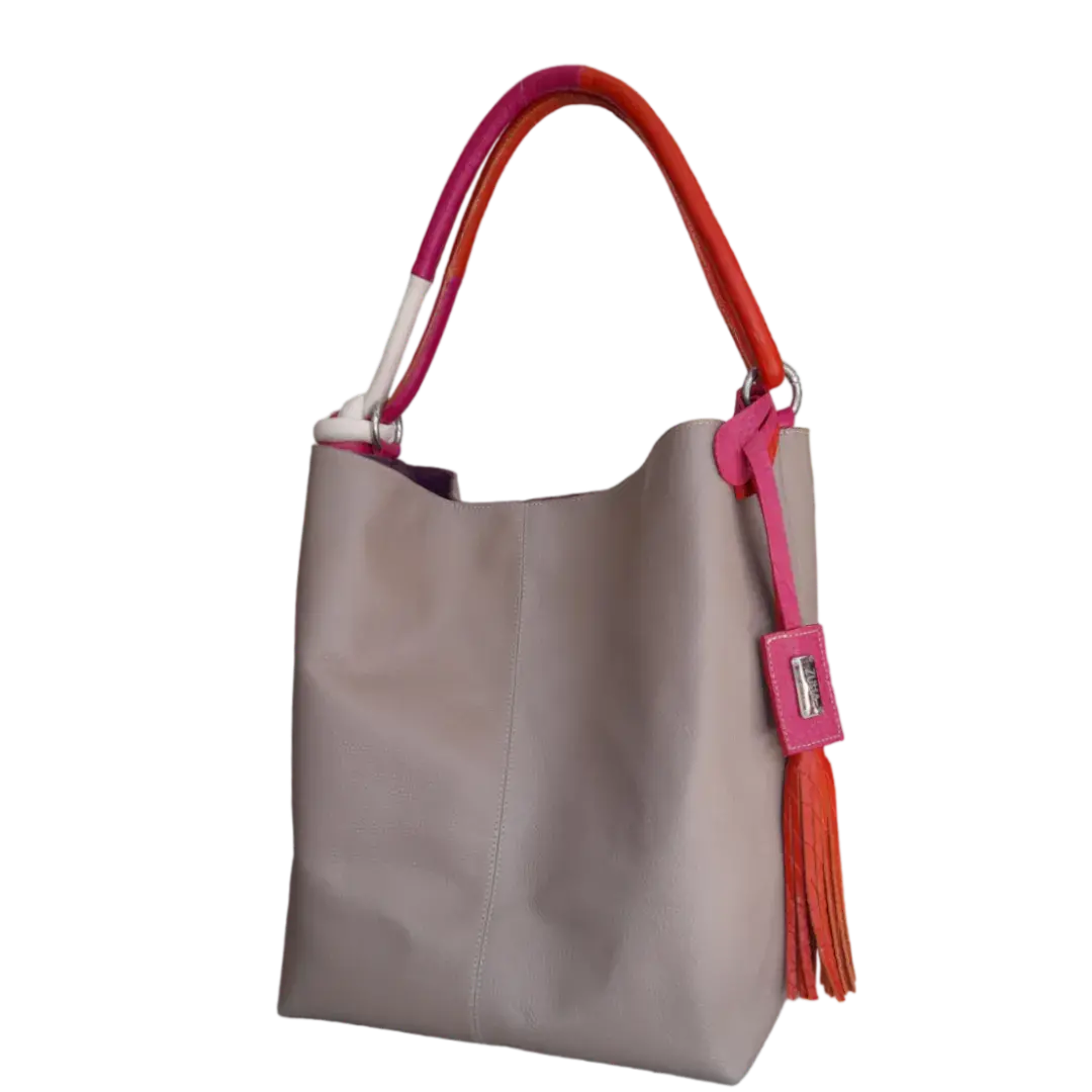Bolso en cuero para mujer Antonella taupe