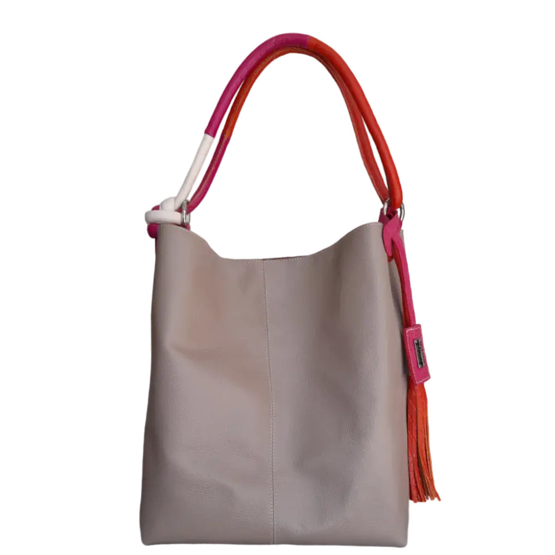 Bolso en cuero para mujer Antonella taupe
