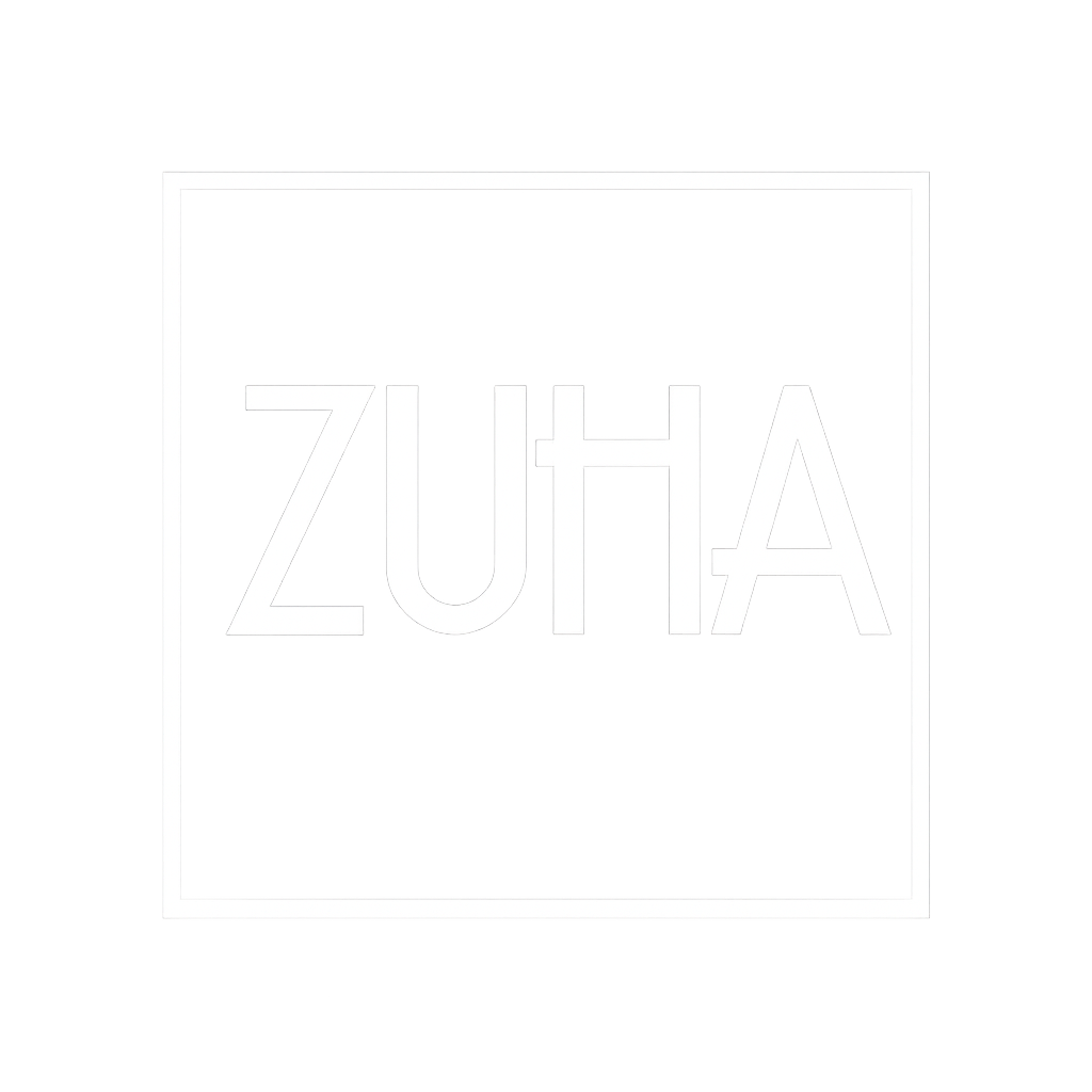 Logo ZUHA letra blanca