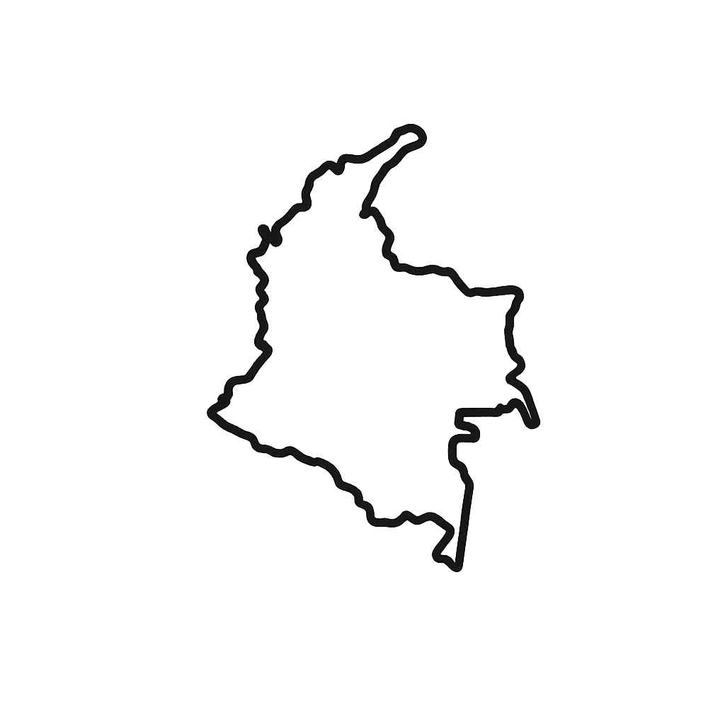 Icono mapa de colombia